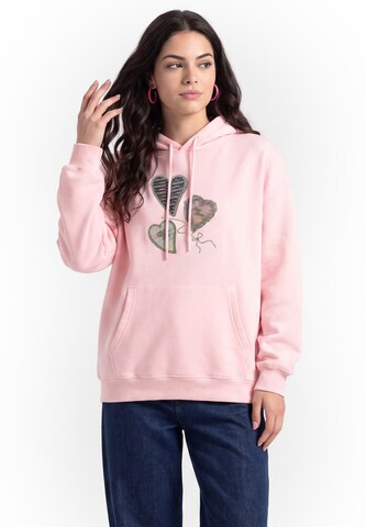 MYMO - Sudadera en rosa: frente