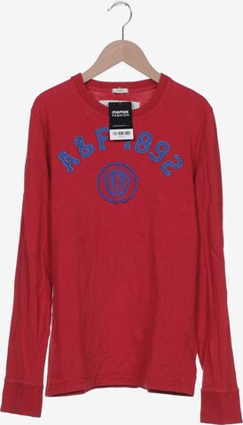 Abercrombie & Fitch Sweatshirt & Zip-Up Hoodie in M in Red: front