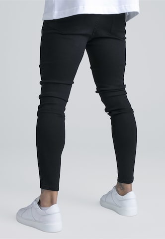 SikSilk Skinny Džíny – černá
