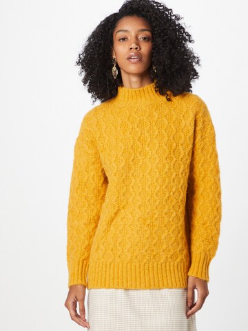 Pullover di Warehouse in giallo: frontale