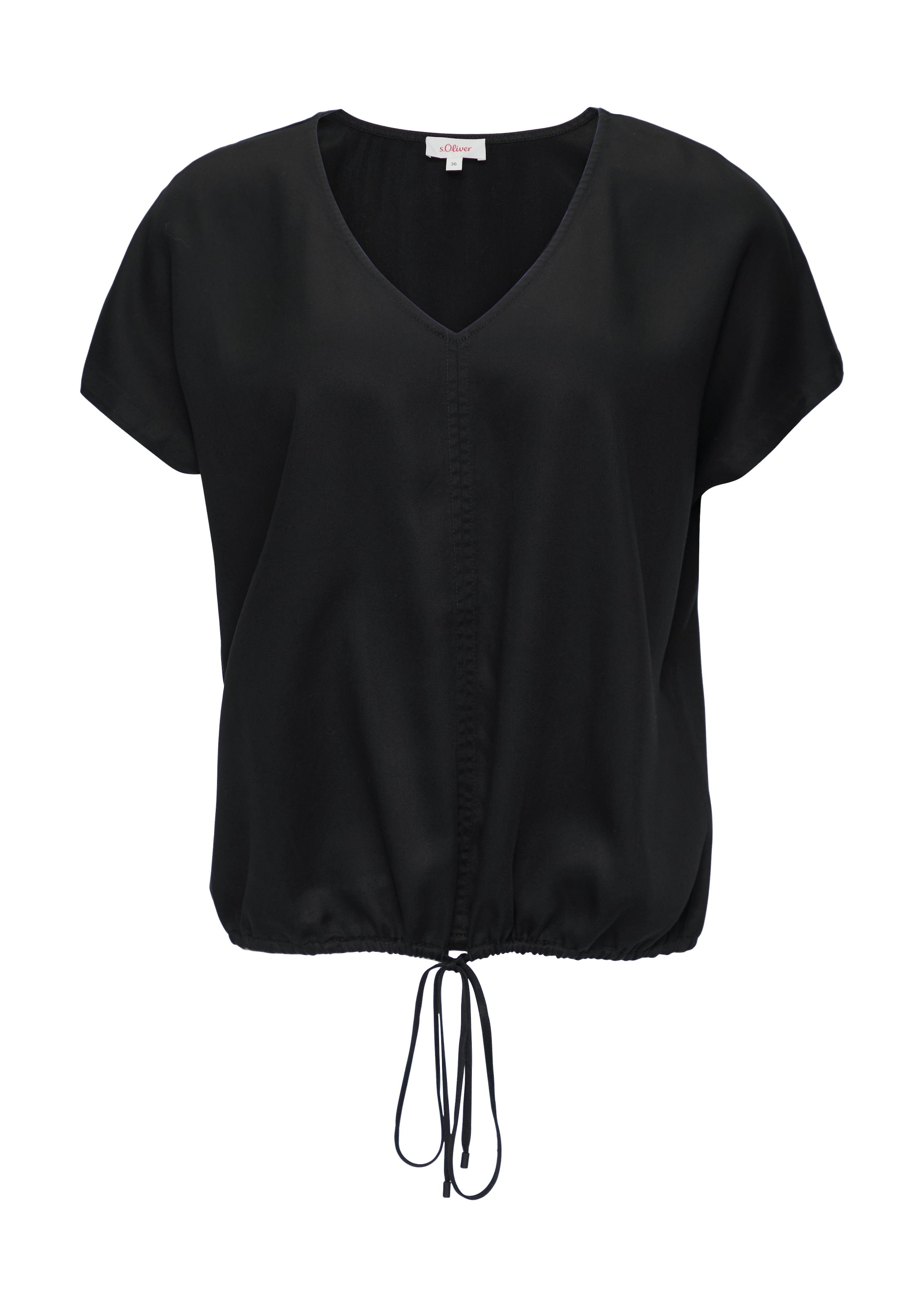 s.Oliver Bluse in Schwarz: Vorderseite