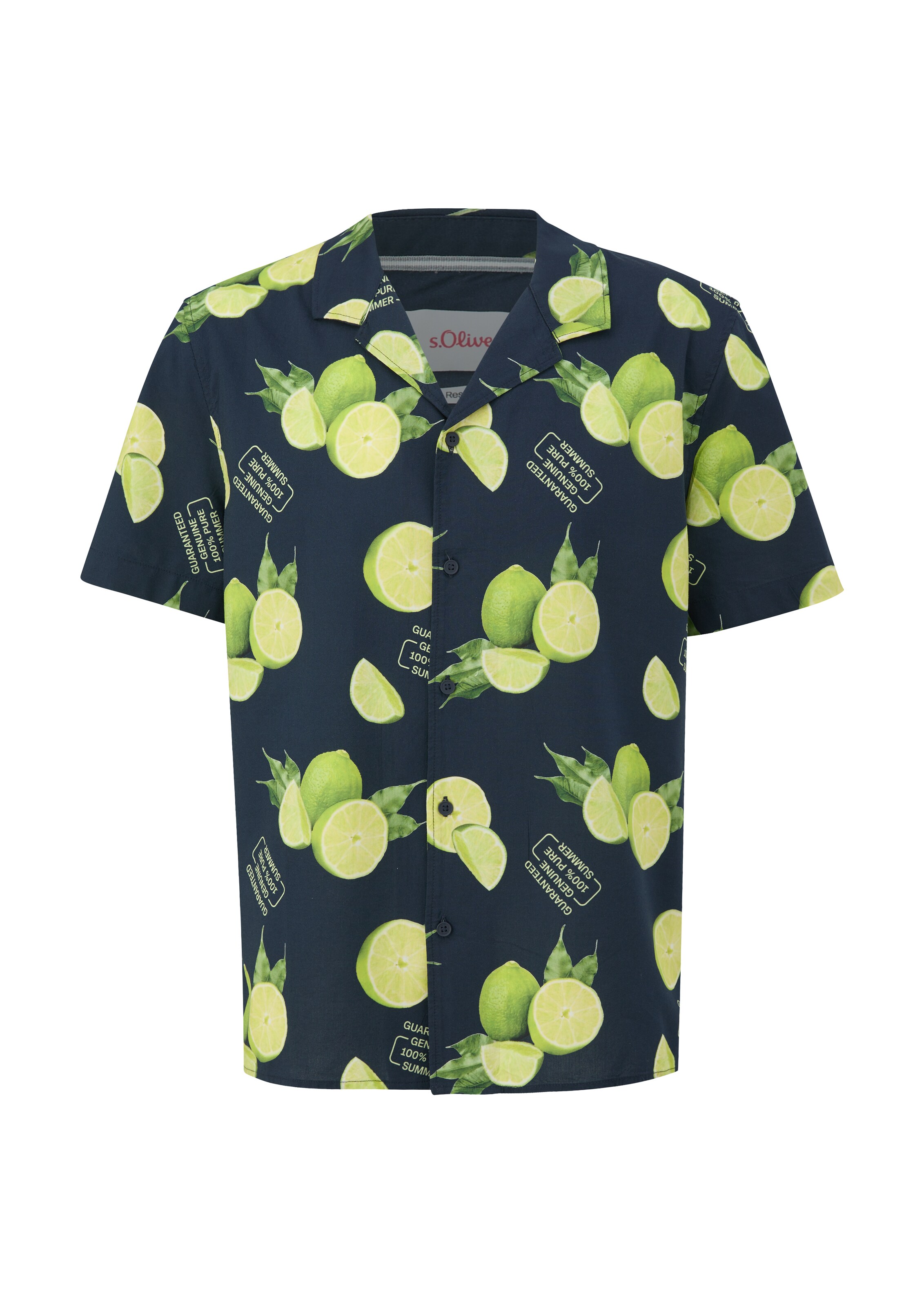 s.Oliver Regular fit Overhemd in Blauw: voorkant