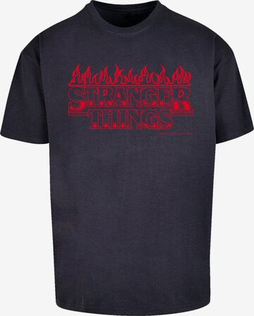 T-Shirt 'Stranger Things Netflix TV Series' F4NT4STIC en bleu : devant