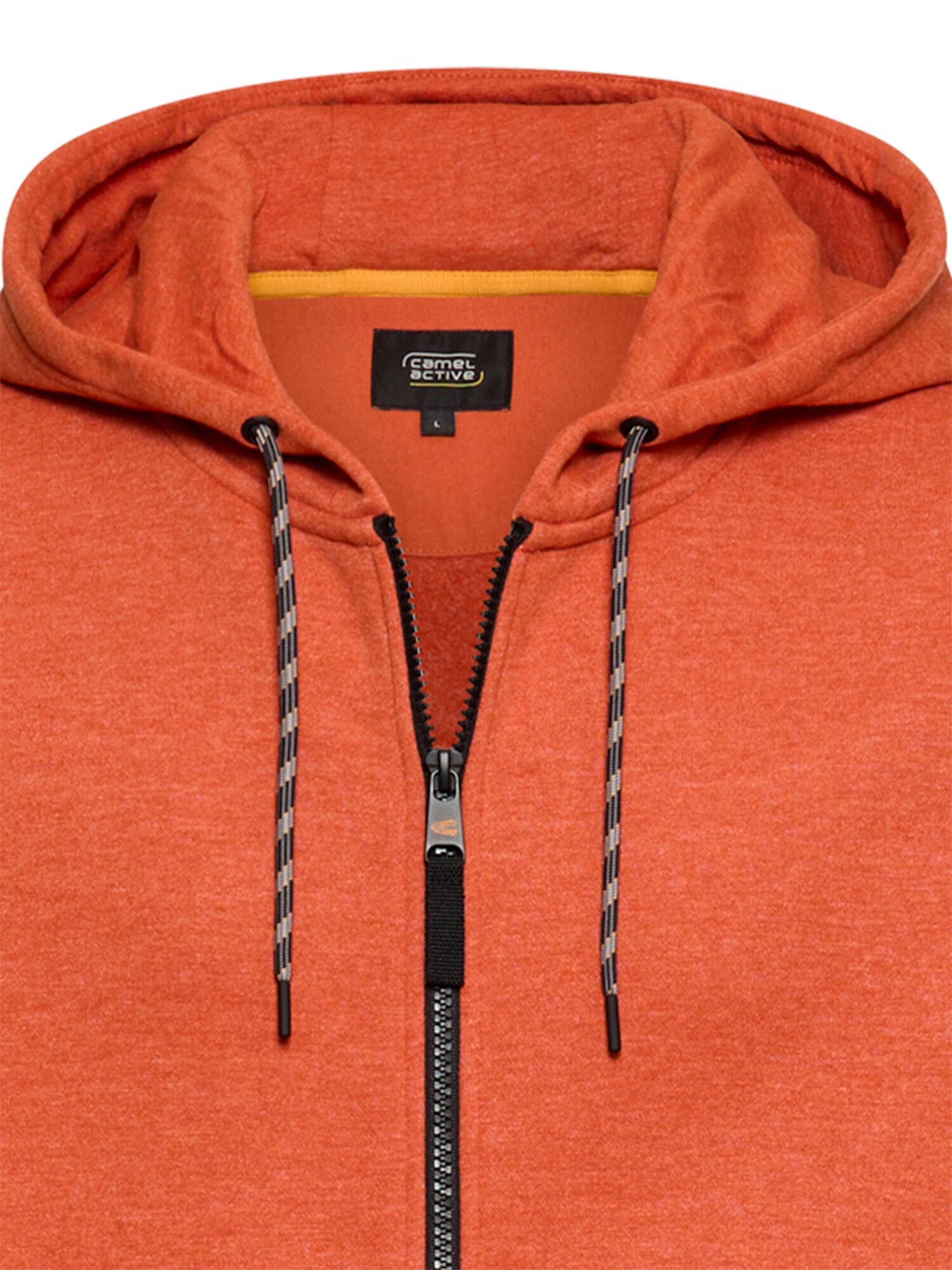 CAMEL ACTIVE Zip-Up Hoodie in Orange