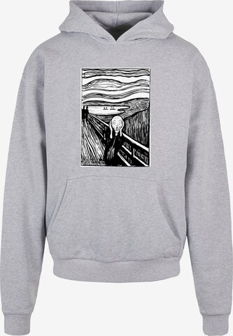 Merchcode Sweatshirt 'Apoh - Munch Lino' in Grijs: voorkant