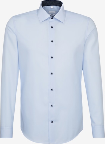 Chemise business ' Shaped ' SEIDENSTICKER en bleu : devant