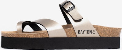 Bayton T-bar sandals 'Andromac' in Gold / Black, Item view