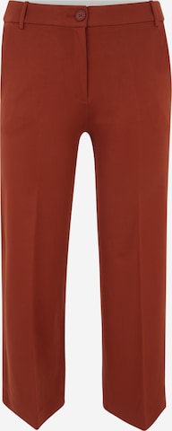 ESPRIT Regular Trousers with creases in Brown: front