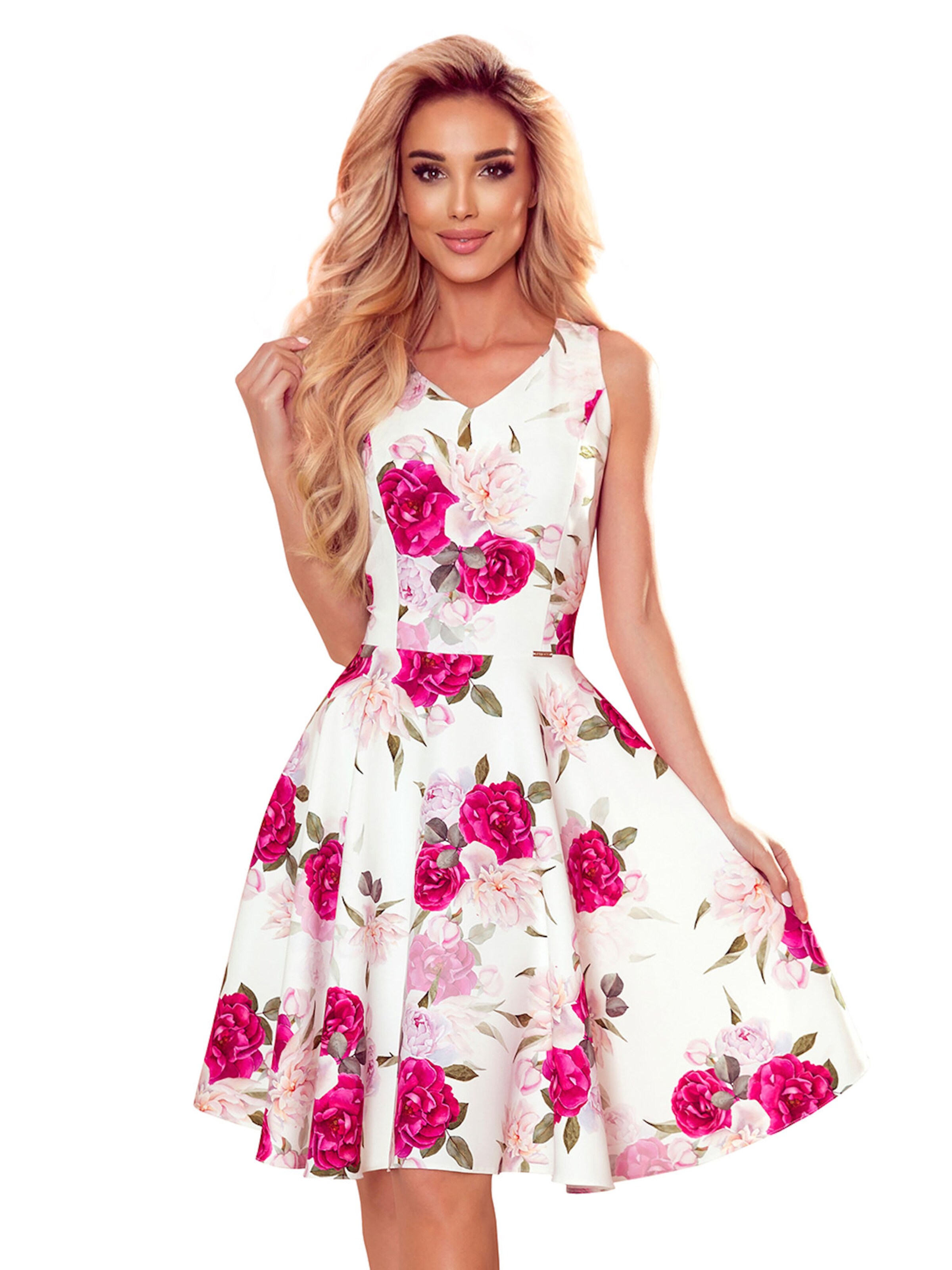 Numoco Dress 'Minikleid Mia' in White: front