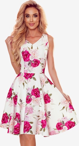 Numoco Kleid 'Minikleid Mia' in Weiß: Vorderseite