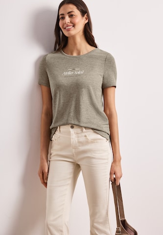 STREET ONE Shirt in Beige: voorkant