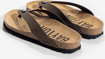 Bayton T-bar sandals 'LUCCA' in Brown