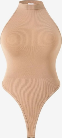 Shapetape Shapingbody 'Corrigerende body zonder mouwen met string' in Beige: voorkant