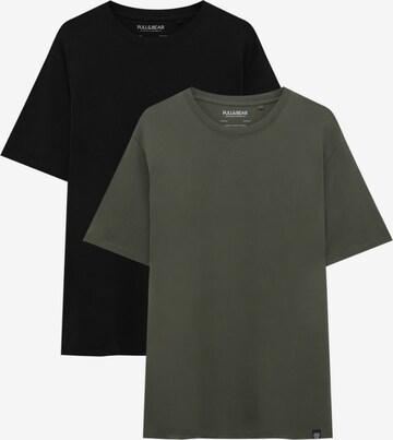 Pull&Bear Shirt in Groen: voorkant