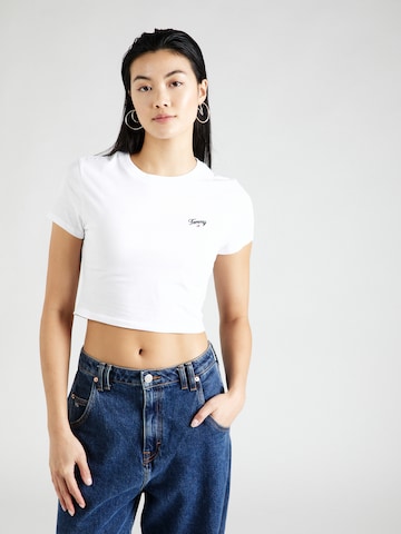 T-shirt Tommy Jeans en blanc : devant