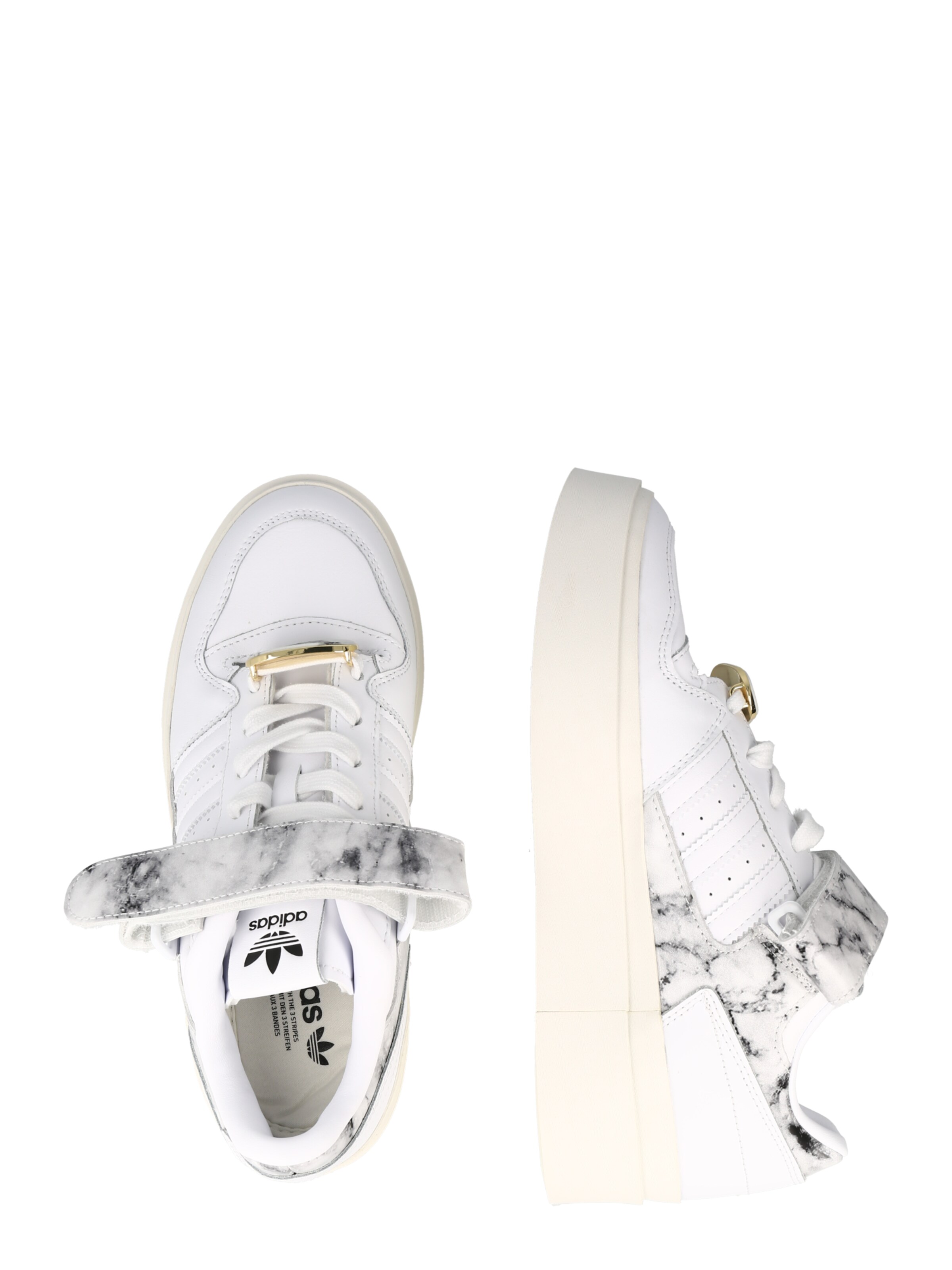 balts ADIDAS ORIGINALS Zemie brīvā laika apavi 'Forum Bonega'