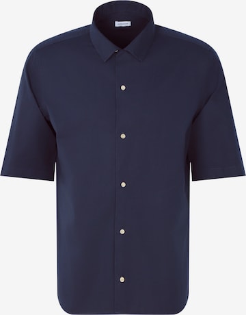 SEIDENSTICKER Overhemd 'Schwarze Rose' in Blauw: voorkant