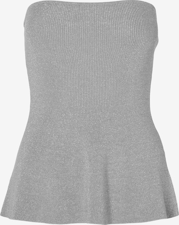 Selected Femme Tall Knitted Top 'LILI' in Grey: front