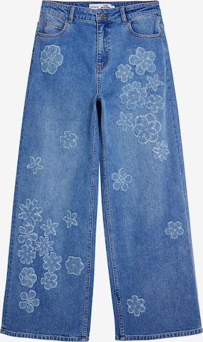 Desigual Wide Leg Farkut värissä sininen: etupuoli