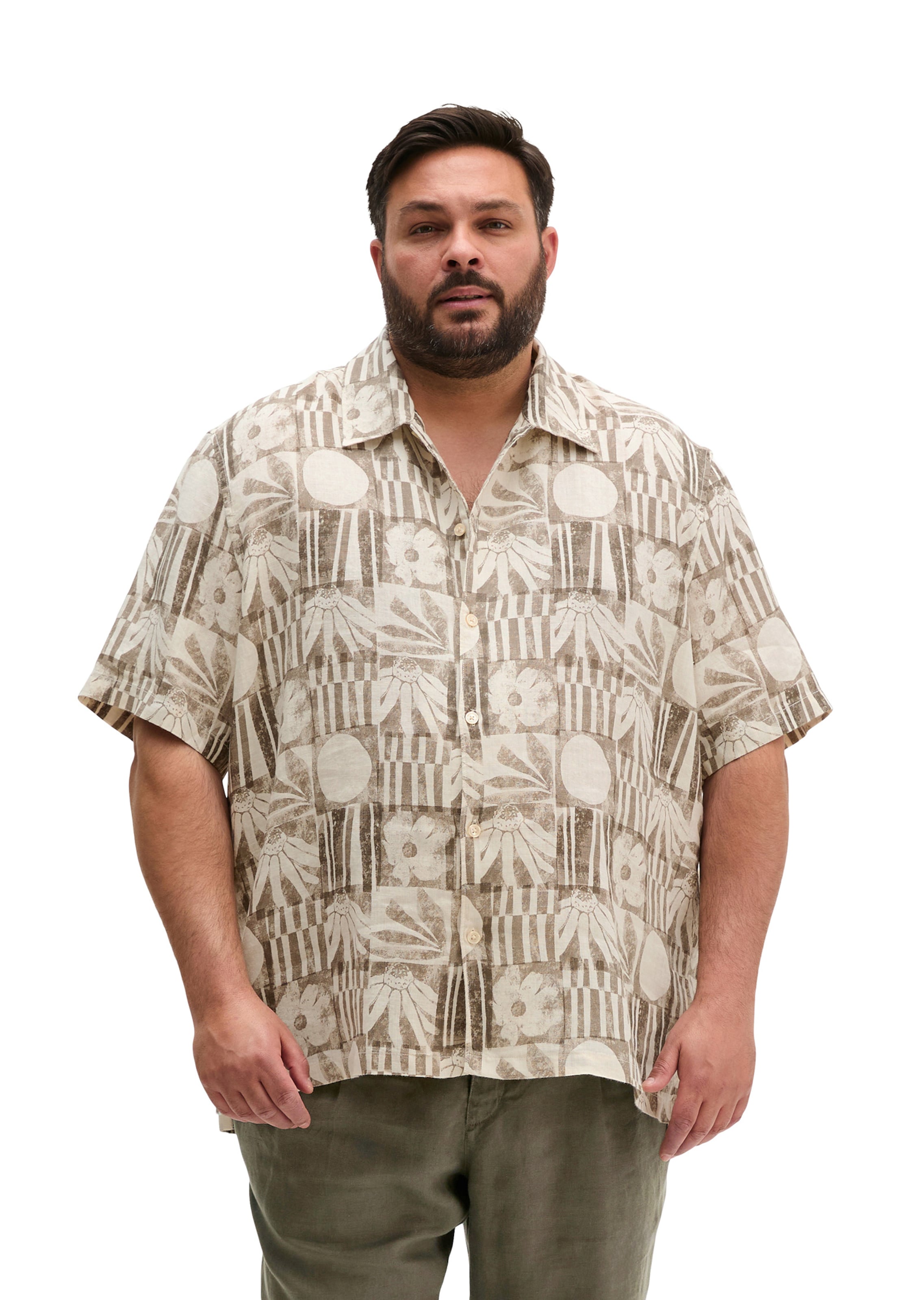 Marc O'Polo Regular Fit Hemd in Braun: Vorderseite