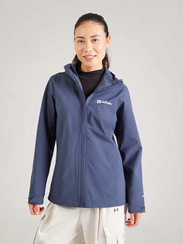 JACK WOLFSKIN Куртка в спортивном стиле 'Trailtime' в Синий: спереди