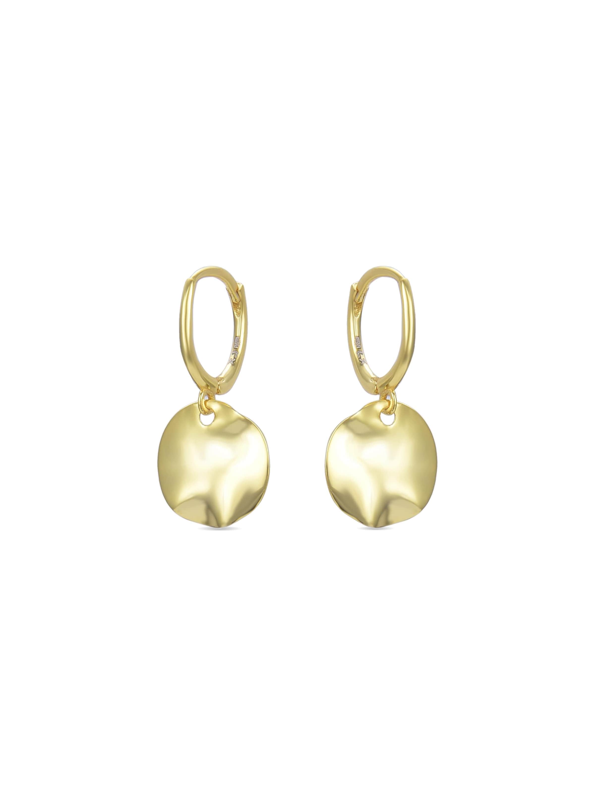 Luxenter - Joyería 'PENDIENTES 'MIDNAK'' en oro: frente