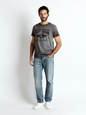 TOP GUN Shirt 'TG25023' in Grey