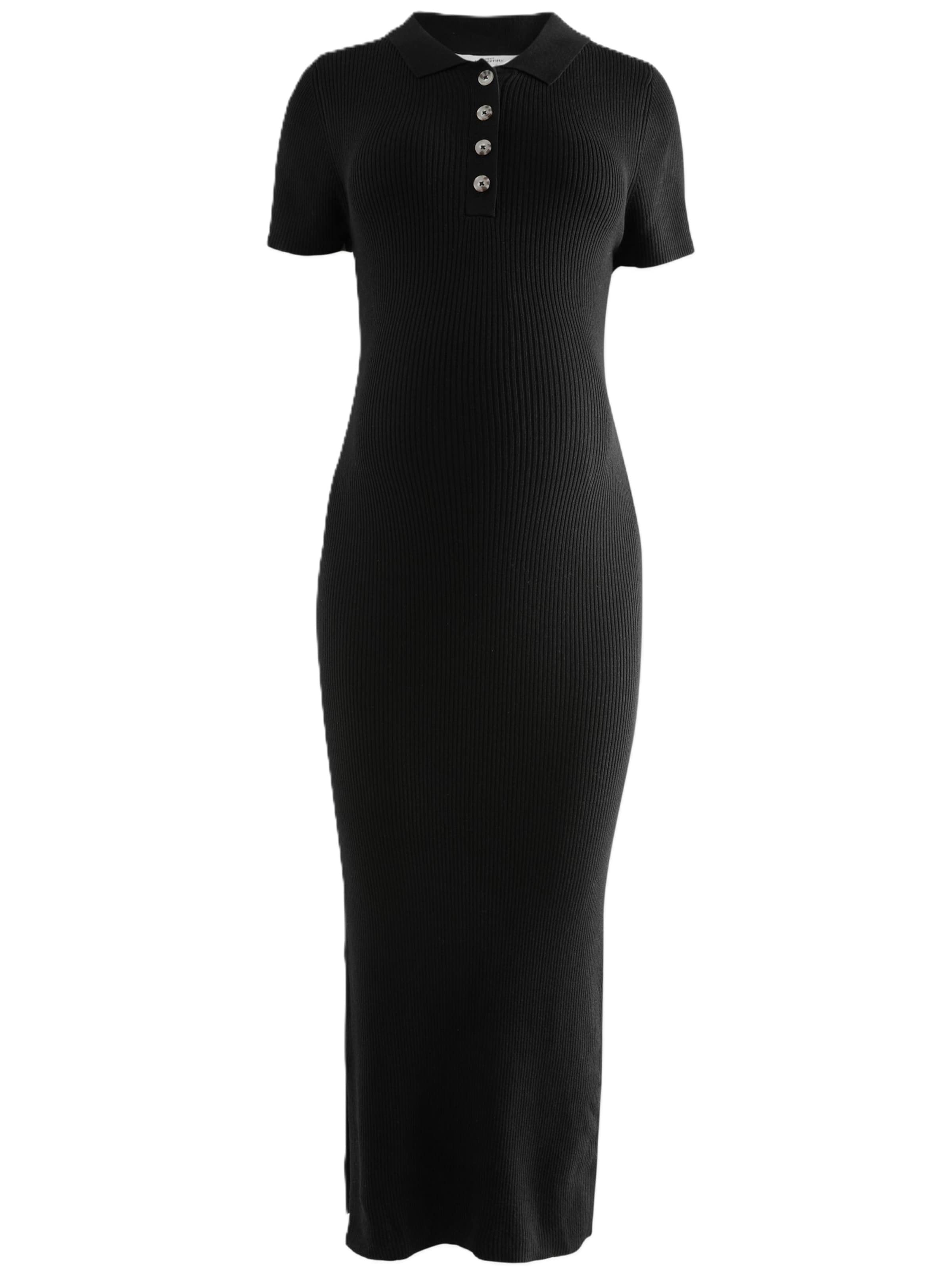 Robes en maille Next en noir : devant