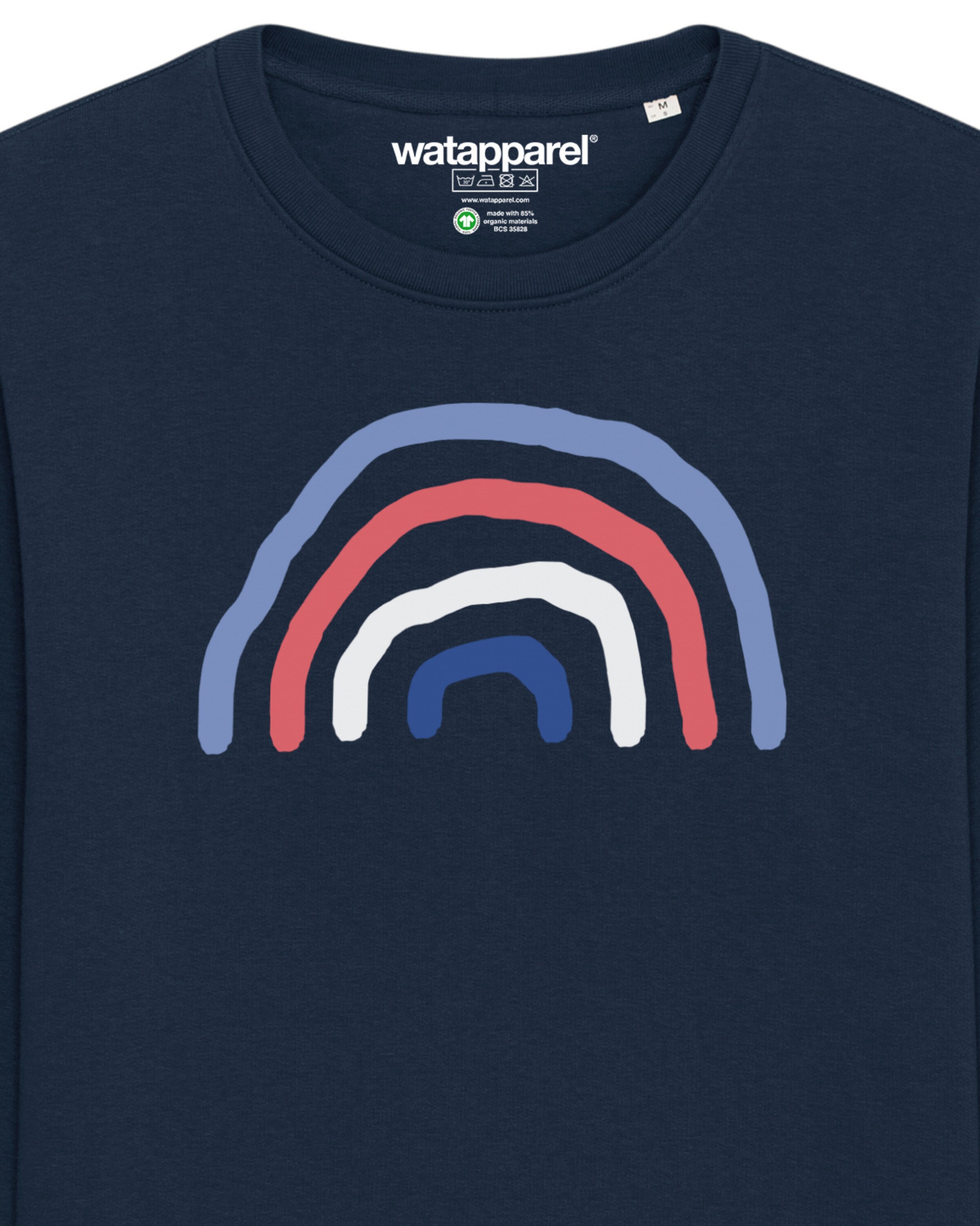 Sweat-shirt ' Regenbogen ' Watapparel en bleu