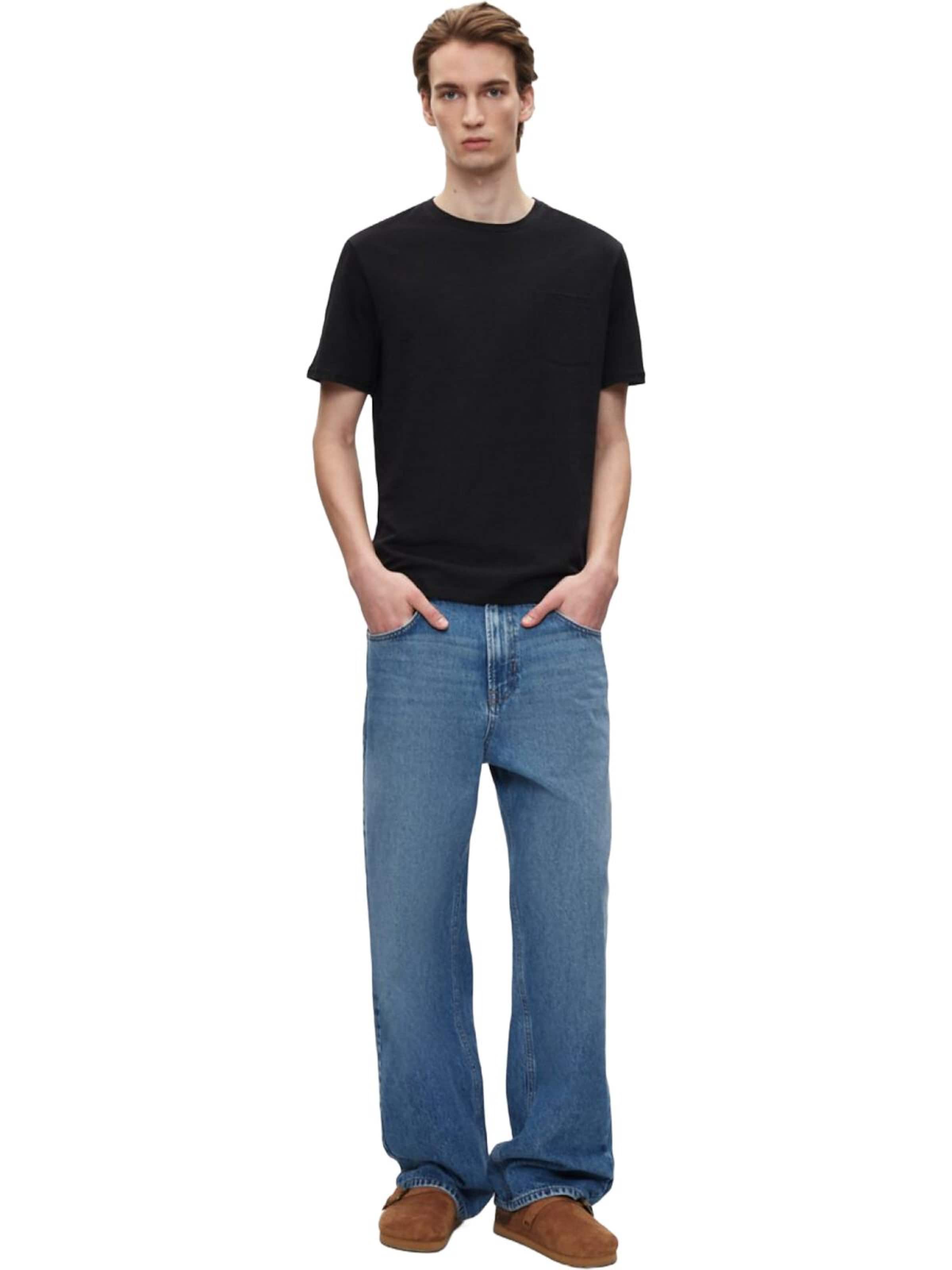 LTB Jeans - Camiseta 'LTB Jeans Herren Slub T-Shirt' en negro