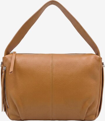 Borsa a spalla 'Borsa a Spalla Pelle Genuina Virginia Rhinè 32x25 cm' di Virginia Rhinè in marrone: frontale