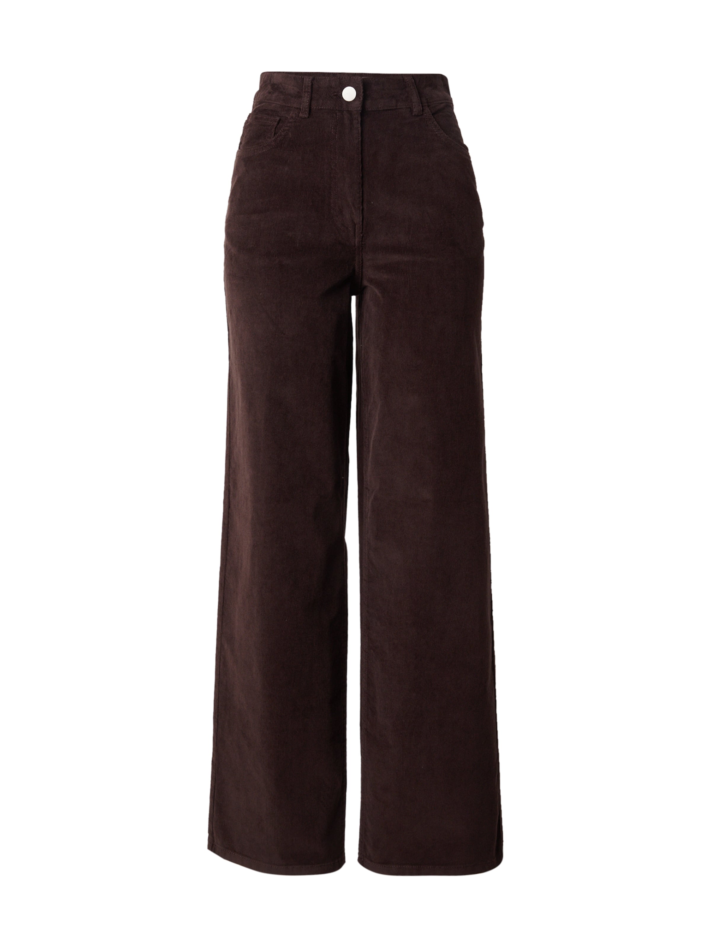 SELECTED Pants 'SLFRuna' in Brown: front