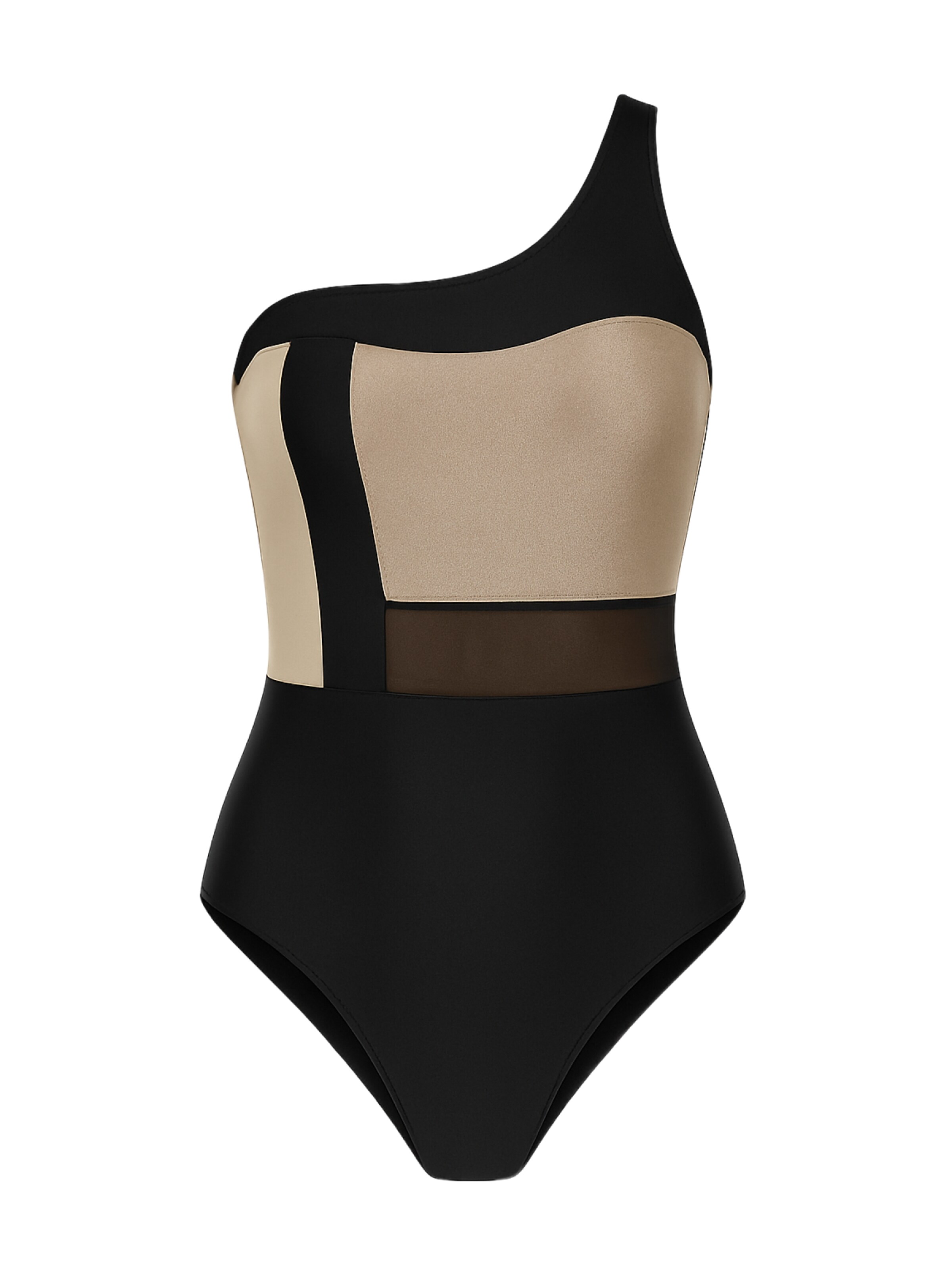 C&City Badeanzug in beige / hellbeige / schwarz, Produktansicht