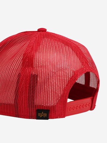 Cappello da baseball di ALPHA INDUSTRIES in rosso