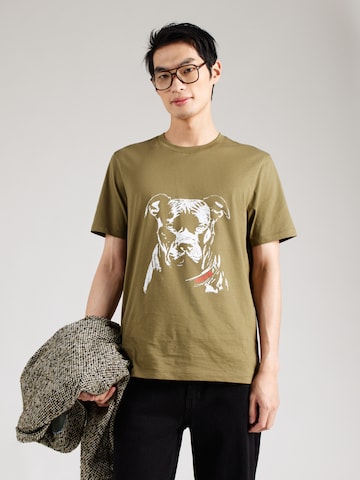 T-Shirt 'Dubrox' HUGO en vert : devant