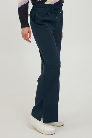 b.young Loose fit Pleat-Front Pants 'DANTA' in Blue: front