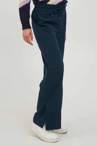 b.young Wide leg Broek 'BYDANTA' in Blauw: voorkant