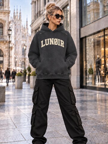 LUNØIR Studio Sweatshirt 'Only Loyalty Rule' in Zwart