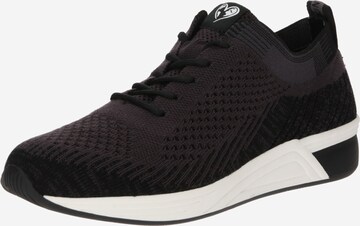 Earth Edition by Marco Tozzi Platform trainers in Black: front