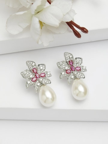AVANT-GARDE PARIS Earrings 'Elenaina' in White