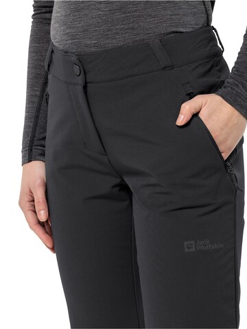 JACK WOLFSKIN Regular Outdoorhose in Schwarz