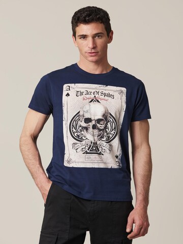 T-Shirt 'Ace' Deeluxe en bleu : devant