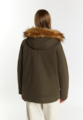 DreiMaster Vintage Zimná bunda 'Imane' - Zelená