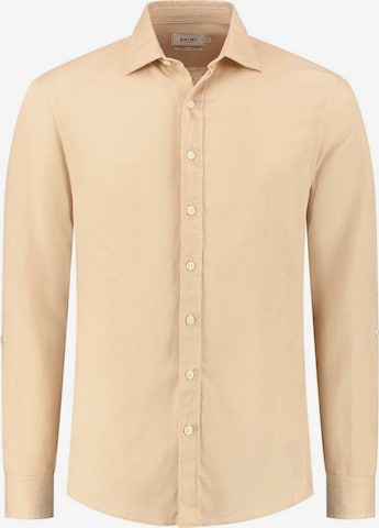 Coupe regular Chemise 'Lucas' Shiwi en beige : devant