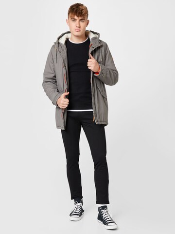 INDICODE JEANS Between-Season Jacket 'Carey' in Grey