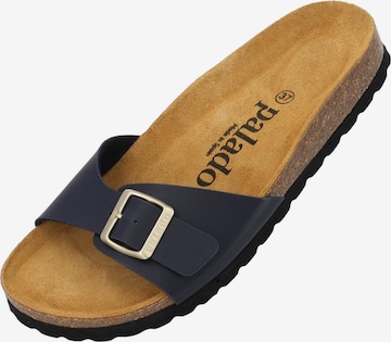 Palado Pantofle 'Malta Matt' – modrá: přední strana