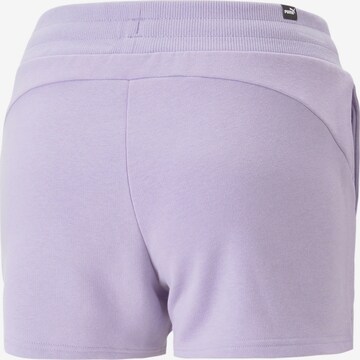 PUMAregular Sportske hlače 'ESS 4' - ljubičasta boja