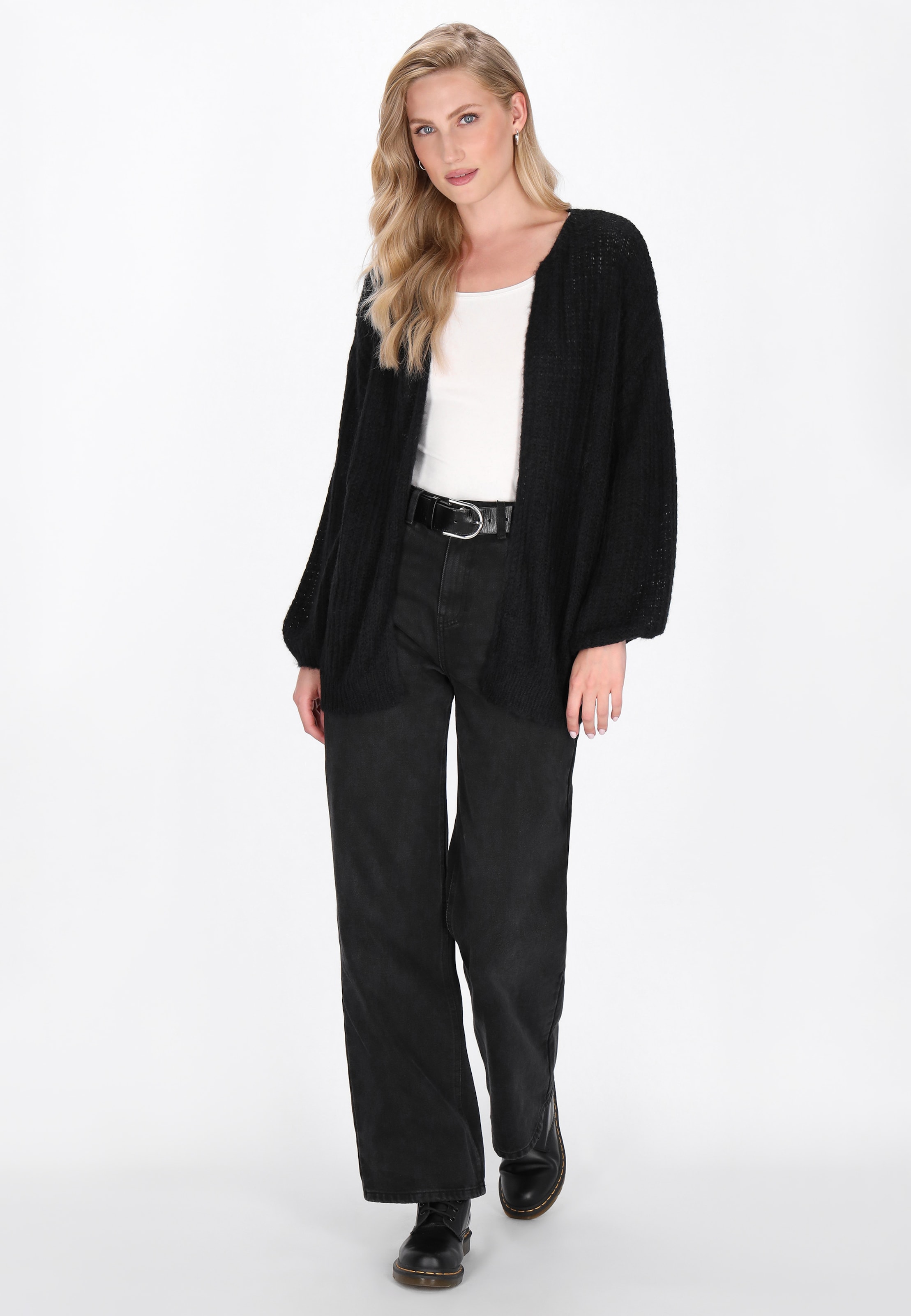 DreiMaster Vintage Вязаная кофта оверсайз в Черный