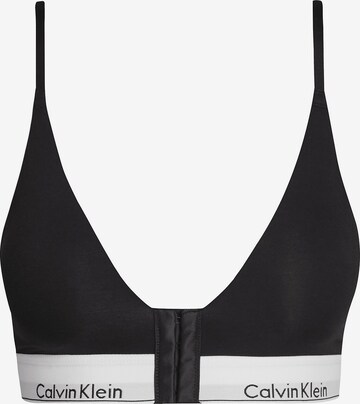 Calvin Klein Underwear Triangle Bra in Black: front