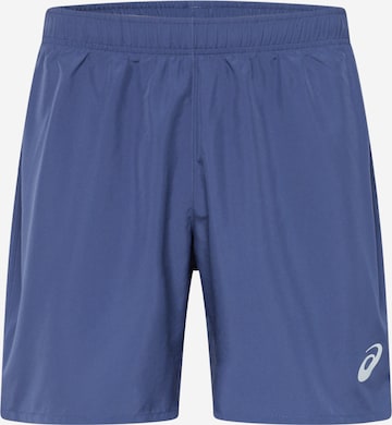 Regular Pantalon de sport ASICS en bleu : devant